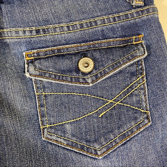 Aeropostal Cut Off Shorts mid rise fringed hem size 1-2 - Picture 4 of 6